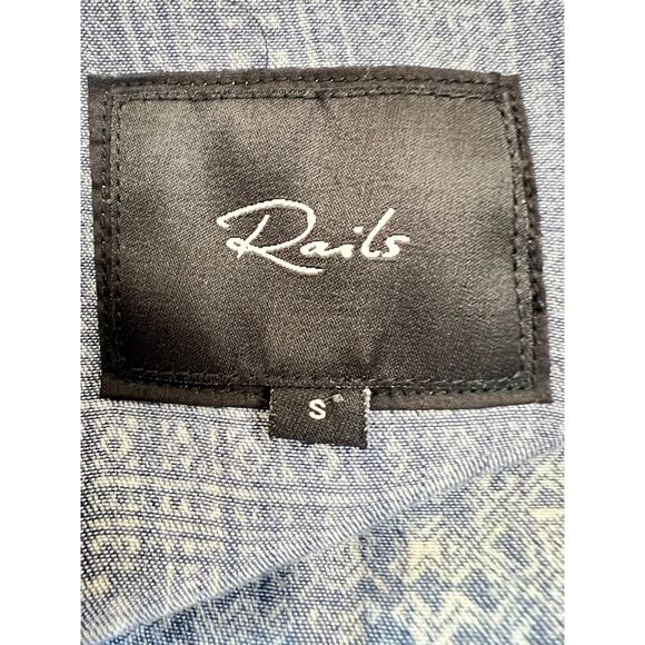 Rails Top Kimono Style Open Duster Size S Oversize 100% Lyocell (Tencel) - Picture 9 of 11